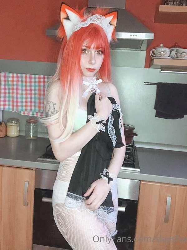You filled the goal and undressed the fox maid O_O  You can ..