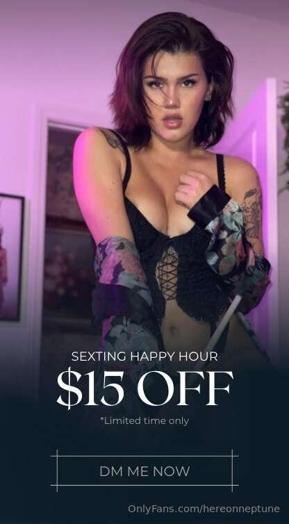 Join me for a discounted sexting session tonight .... feelin..
