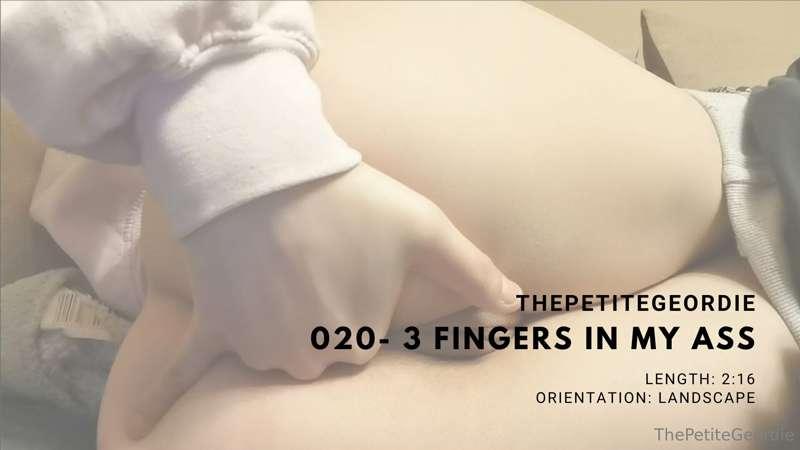 **#020-3 fingers in my ass**

I was in my PJ's ready to go t..