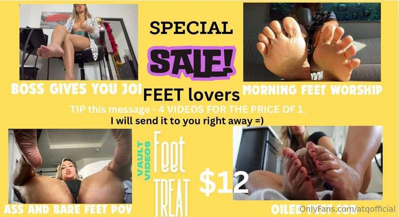 Your FEET 💦 obsession just got spoiled - 4 FULL videos packa..