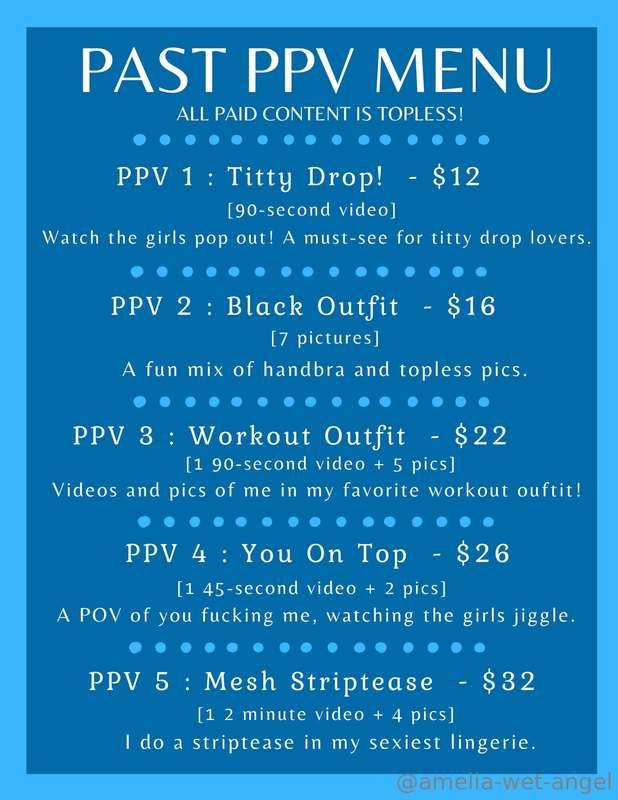 Good morning! I just reworked my PPV menu for you- by hand p..