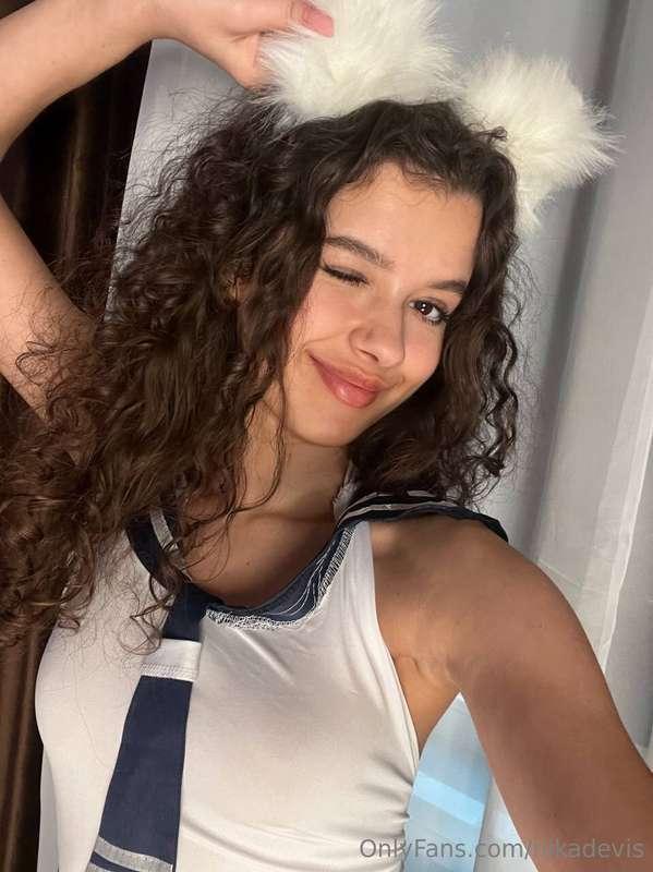 A hoop with cat ears is an unusual and funny accessory that ..