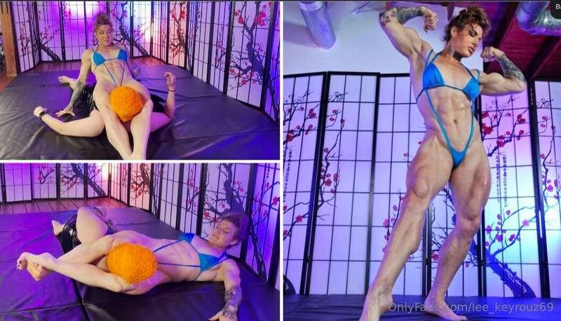 Muscle mommie trains her pet- scissoring and face sittingMy ..