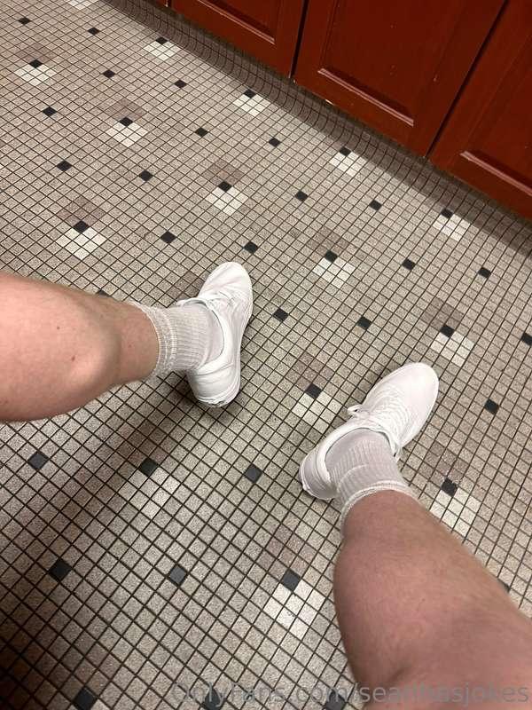 I don’t know what’s whiter my 🍆 or these new shoes