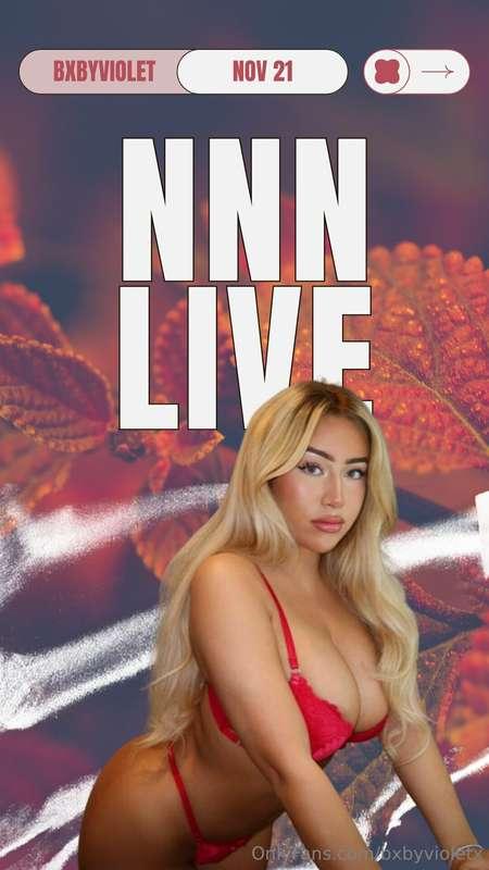 MY FIRST NNN LIVE 💜

Your edging is going to be a whole lot ..