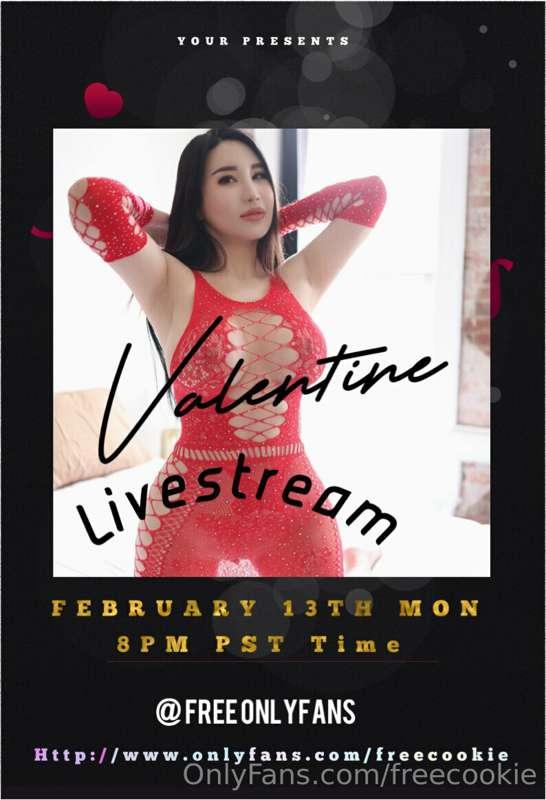 ❤️𝑽𝒂𝒍𝒆𝒏𝒕𝒊𝒏𝒆’𝒔 𝑫𝒂𝒚 𝑳𝒊𝒗𝒆𝒔𝒕𝒓𝒆𝒂𝒎 
⏰𝑭𝒆𝒃𝒓𝒖𝒂𝒓𝒚 1️⃣3️⃣  𝑴𝒐𝒏𝒅𝒂𝒚 𝒂𝒕 8️..