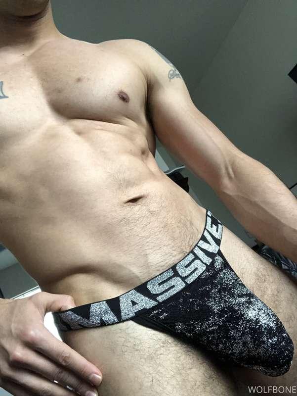 I love this new jock and harness I got last night while I we..