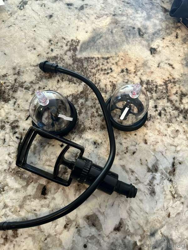 Bought some nipple suction toys at a German fetish shop yest..