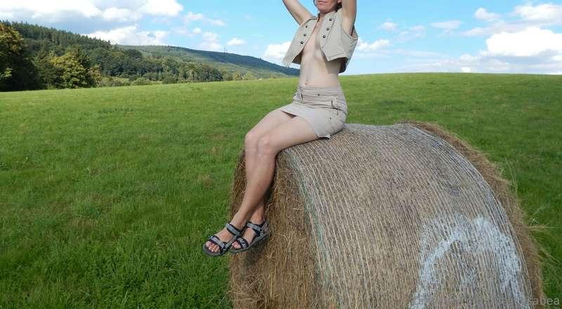 Just me and this big hay bale