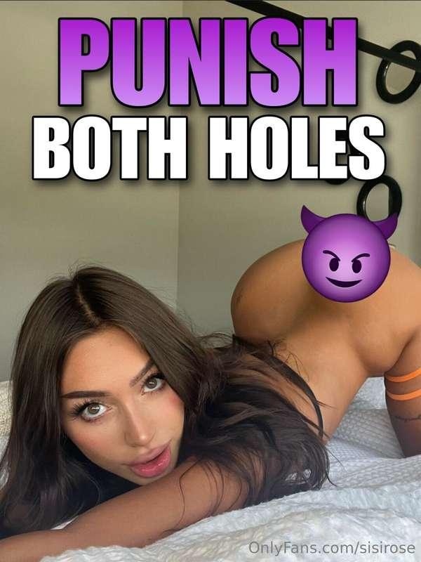 ### PUNISH BOTH HOLES 🍑🐱
Which hole makes that dick harder? ..