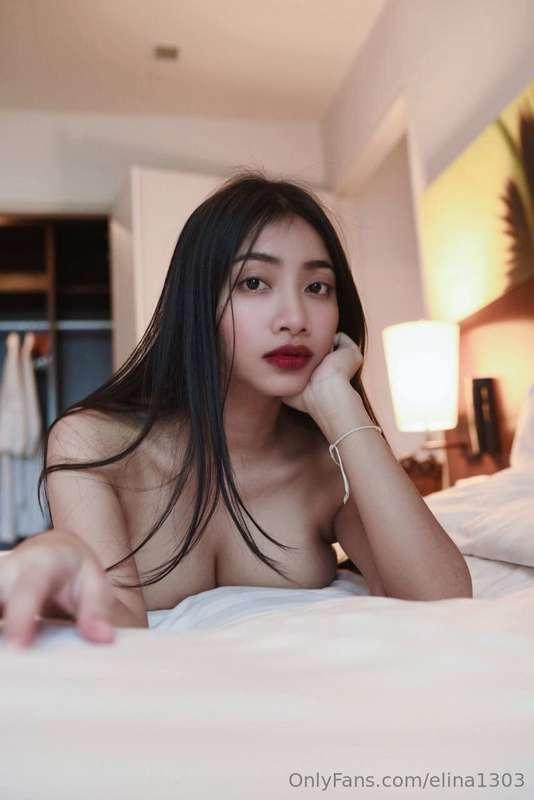 Busty Asian slut wants you to slide your dick between those ..