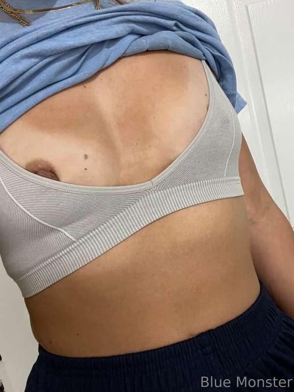 My bra is literally too small for my nipples.
