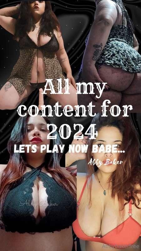 Get all my 2024 content 🔥That's over 50 videos worth $500-$1..