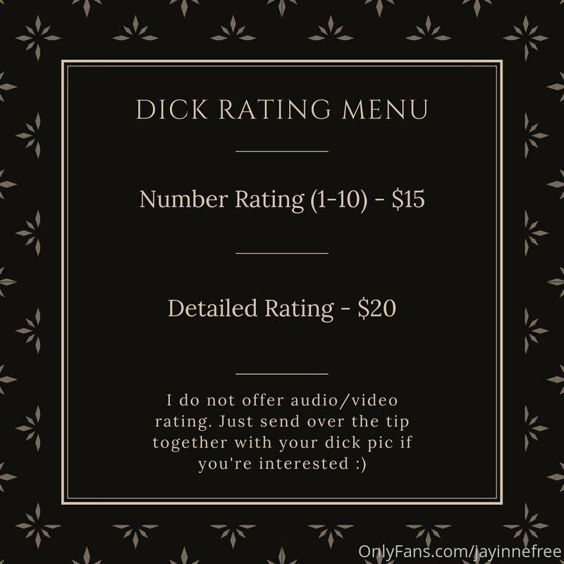 Hey guys :) So I'll be offering dick rating to my followers ..