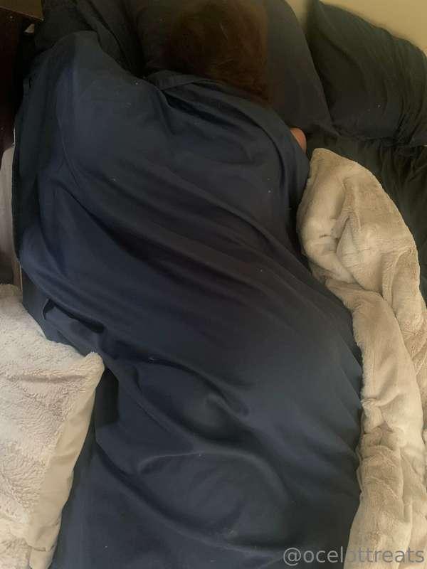 Master snagged this photo of me sleeping, and while it’s not..
