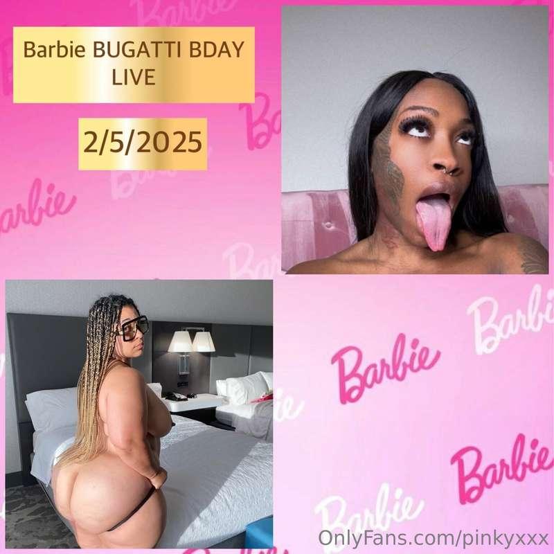 Don’t forget we’re live soon! @barbiebugatti Don’t wait! Che..