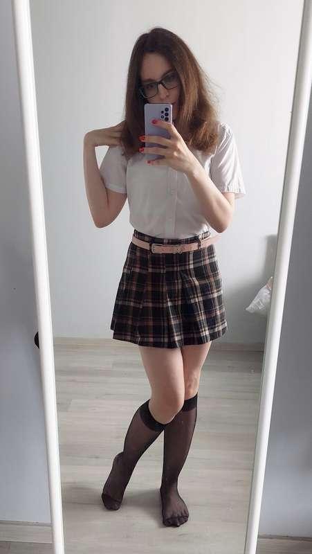 I love skirts with a shirt