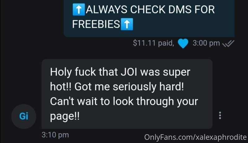 Don't forget to open your welcome message 😏 you won't be dis..