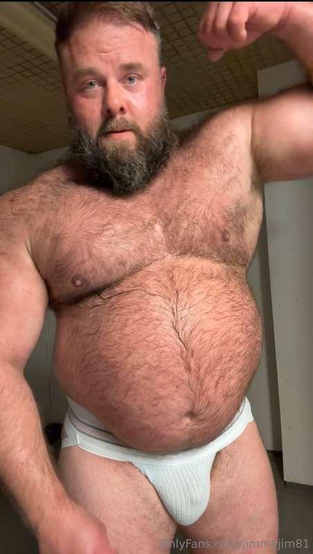 Getting a jock sweaty for a fan 