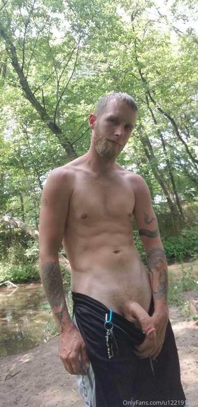 Cooling off in the woods