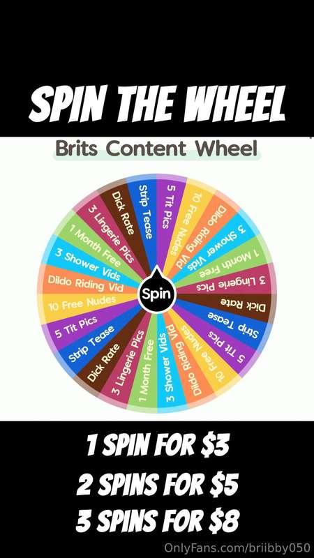 Spin to win some sexy content babes💋 Since Christmas is a we..