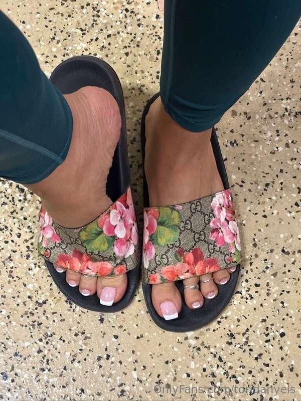 Fresh French polished toes. Get your custom orders in now. A..