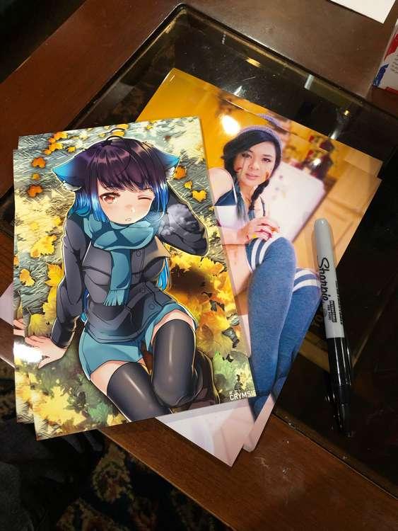 Signing prints!