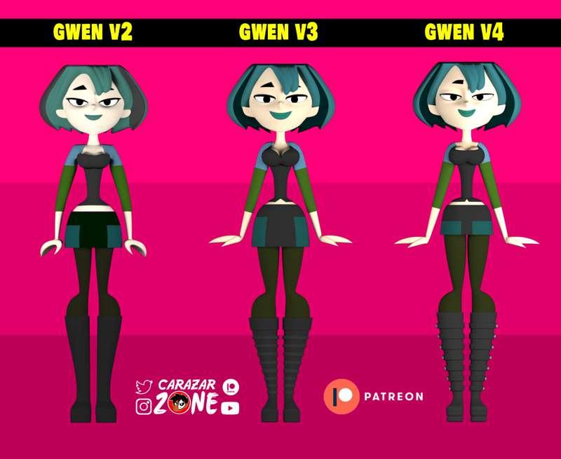 GWEN 3D VERSION 4 COMPARACIONES