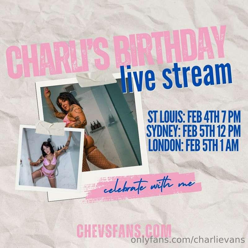 🚨 SET YOUR ALARMS 🚨 ITS MY BIRTHDAY LIVE STREAM!! cum and ce..
