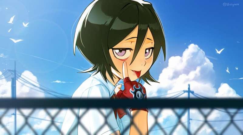 Rukia schoolgirl
