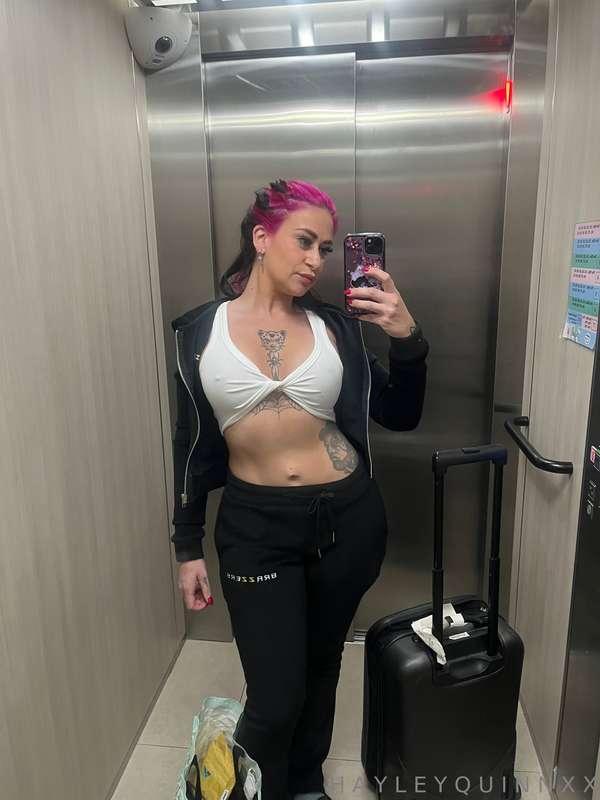 The walk of shame on a Tuesday!! What a slag!! 