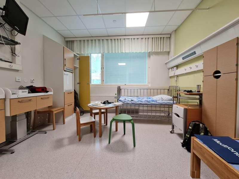 At the hospital, again