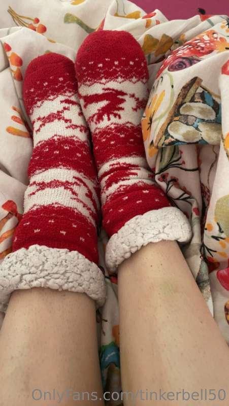 Fluffy socks and bruised legs after a messy night out with t..
