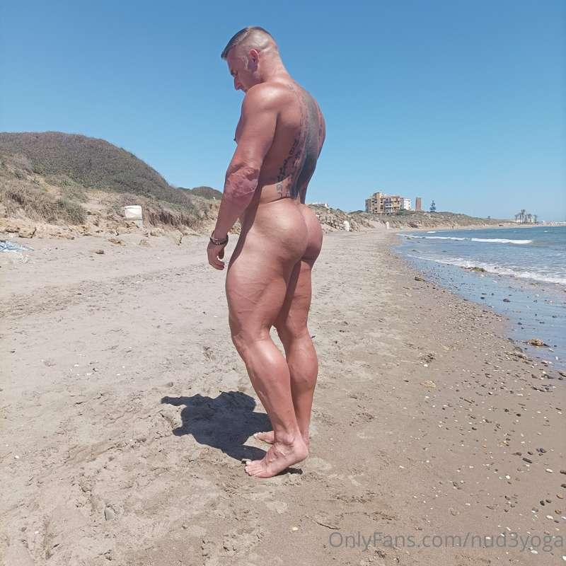 Nudist beach walk