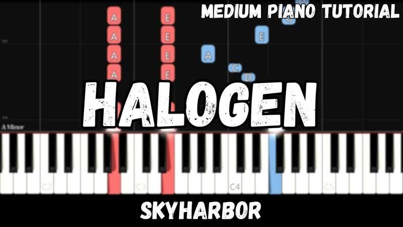 Medium MIDI - Skyharbor - Halogen (Atlantic Notes Arrangement + Tempo + Colors + Key)