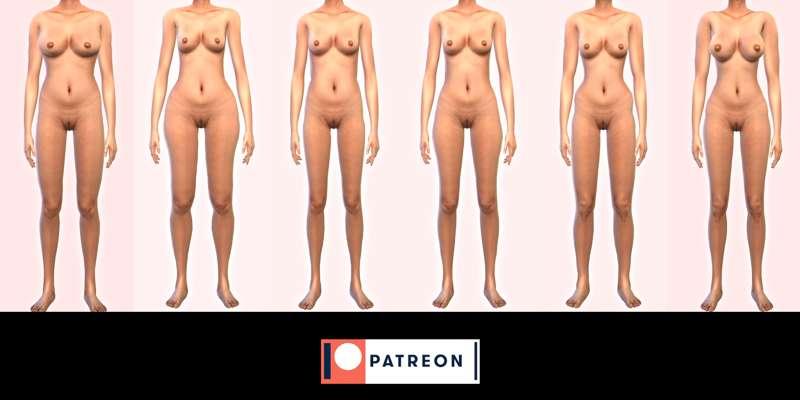 Realistic female body presets - Pack 02