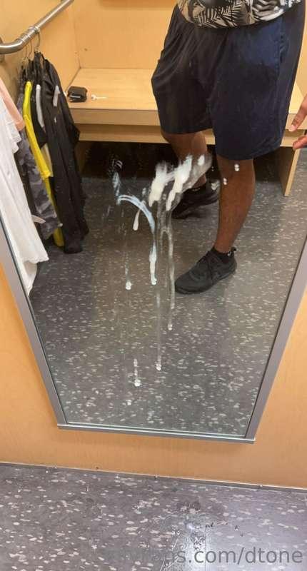 Look at the mess I made today at a macys bathroom! 💦