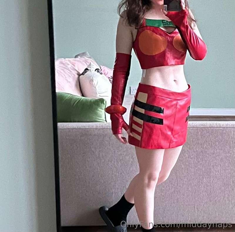 Racer Asuka try on! Plus my very unflattering slides hehe 💗 ..