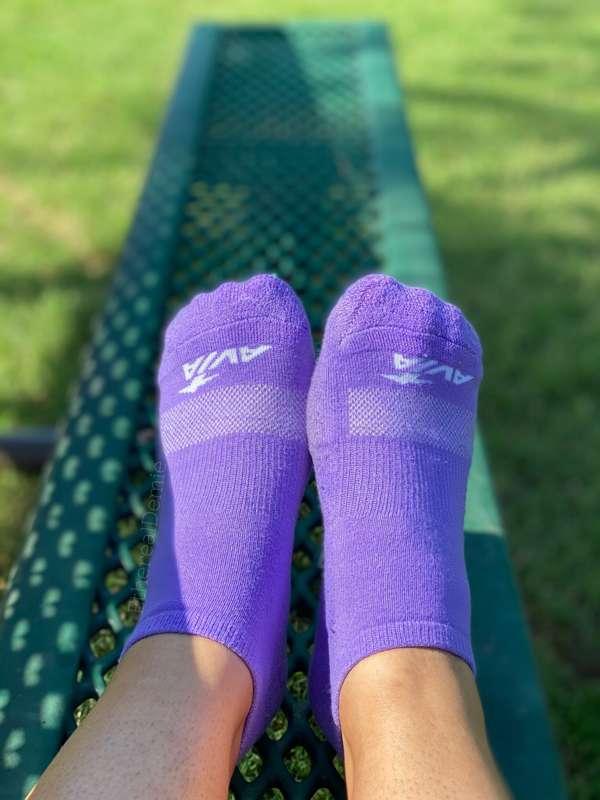 It’s so nice letting my hot and sweaty feet out when I’m at ..