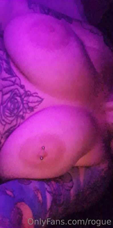 My boobs as I lay in bed