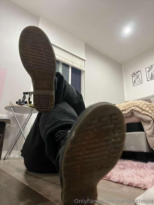 POV, you're so tiny, shrunken on the ground and you look up ..