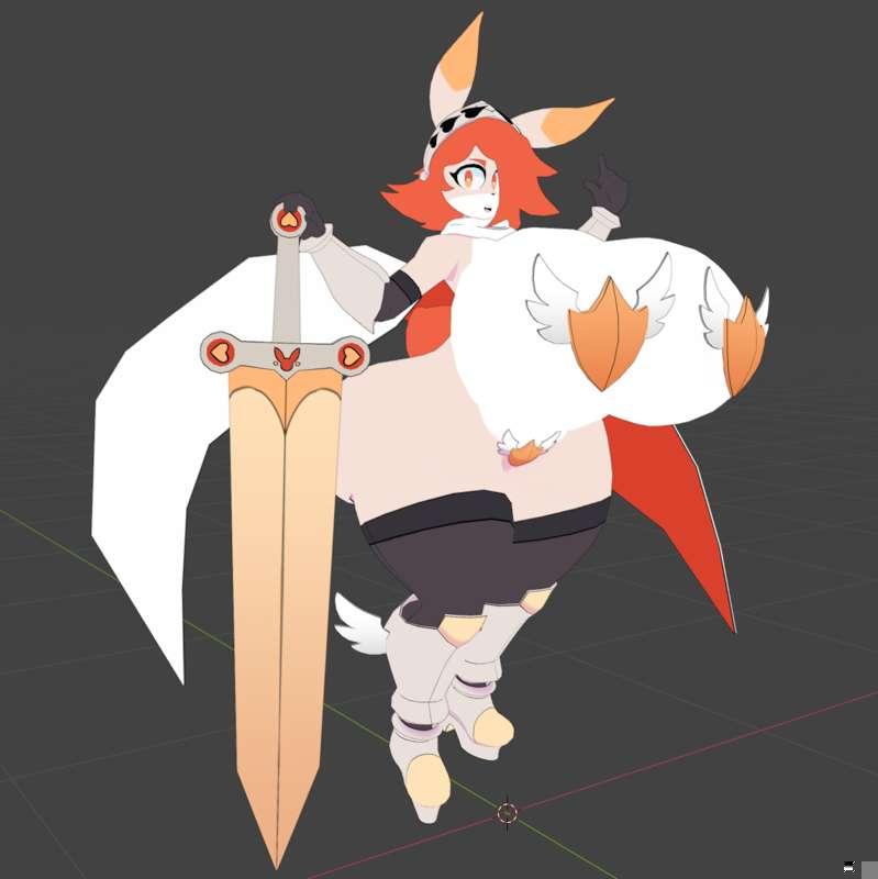 finished big titty model also!