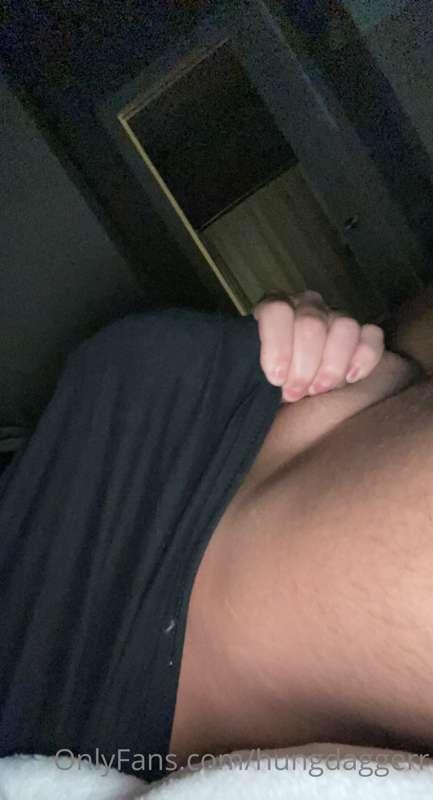 Teasing you with this big dick through my shirt