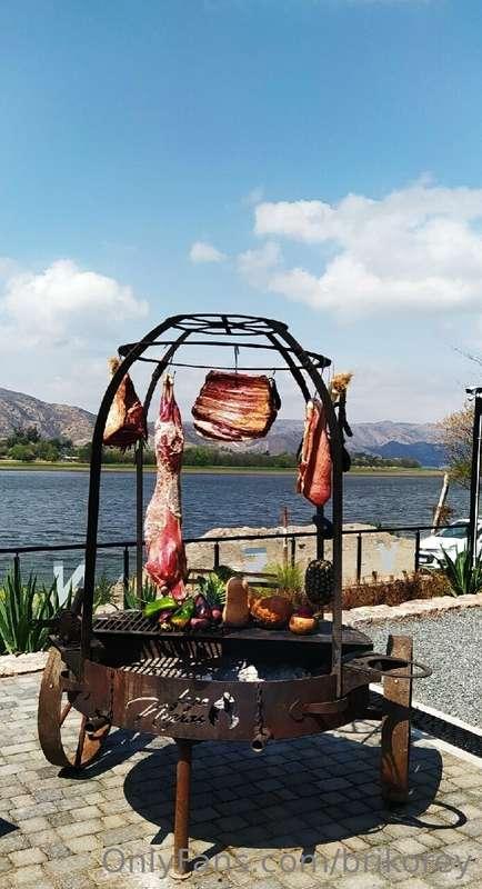 Lunch on the lake shore, smoked meat 😋🔥🍖🥩🍷