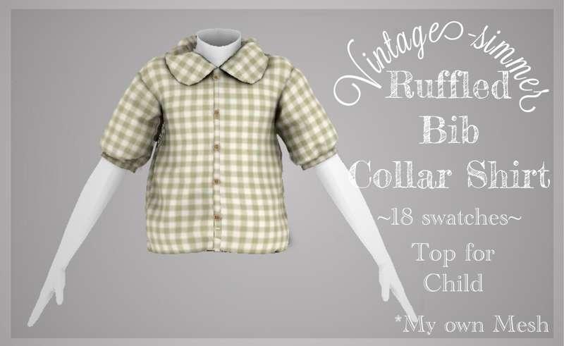 ˗ˏˋRuffled Bib Collar Shirtˎˊ˗  