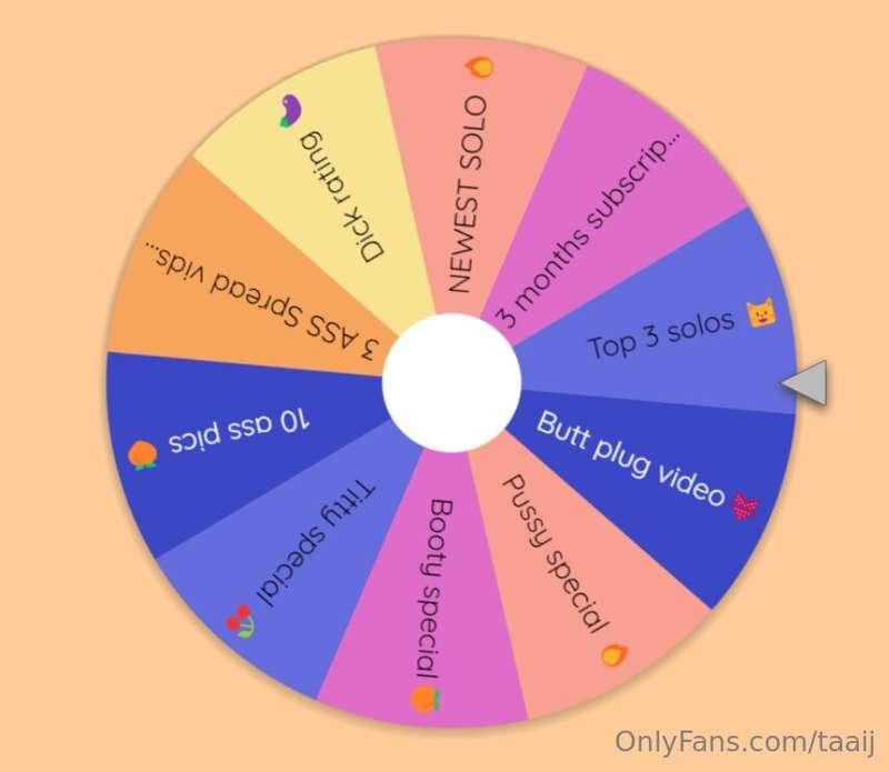 It's Game Time 😉😏Take a spin and see what fate has in store ..