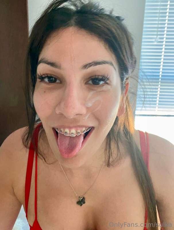 my first facial 😛💦🍆 do you guys think i did ok? 💕
