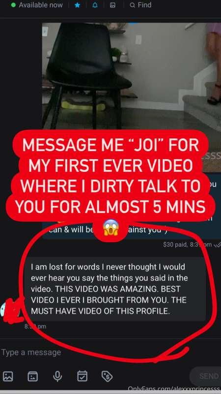 Well you guys certainly loved my new JOI vid!! Make sure to ..