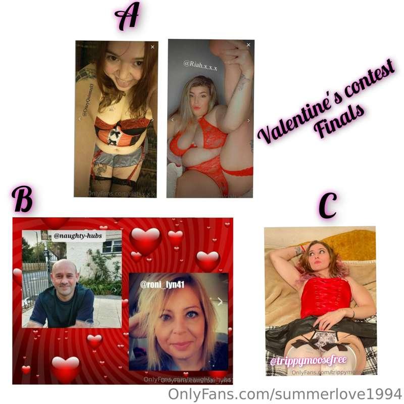 Final Round of the Valentine's contest has started. Winning ..