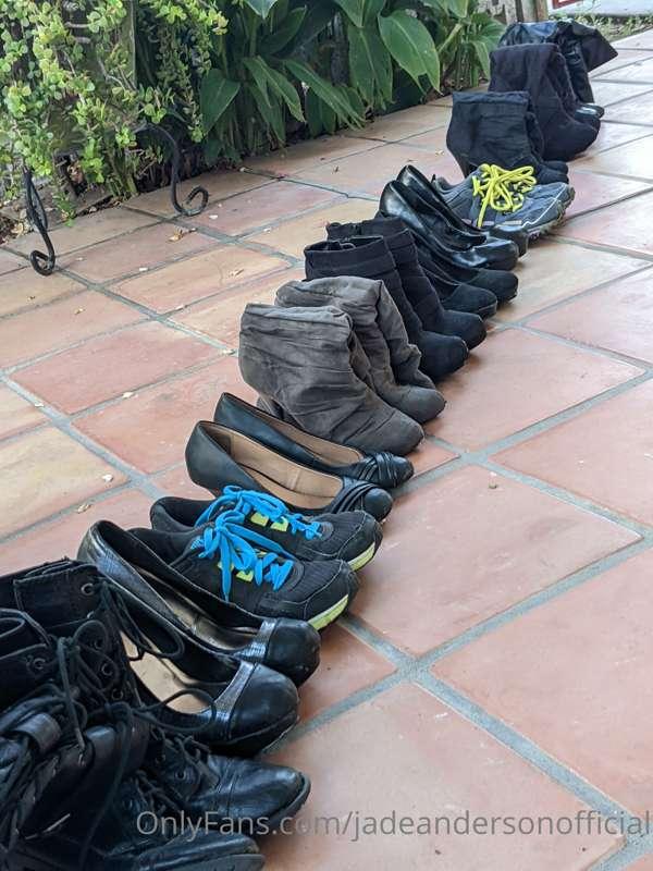 Some behind the scenes! All of these (VERY) worn shoes will ..